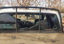 • The chief’s car with the damaged wind screen