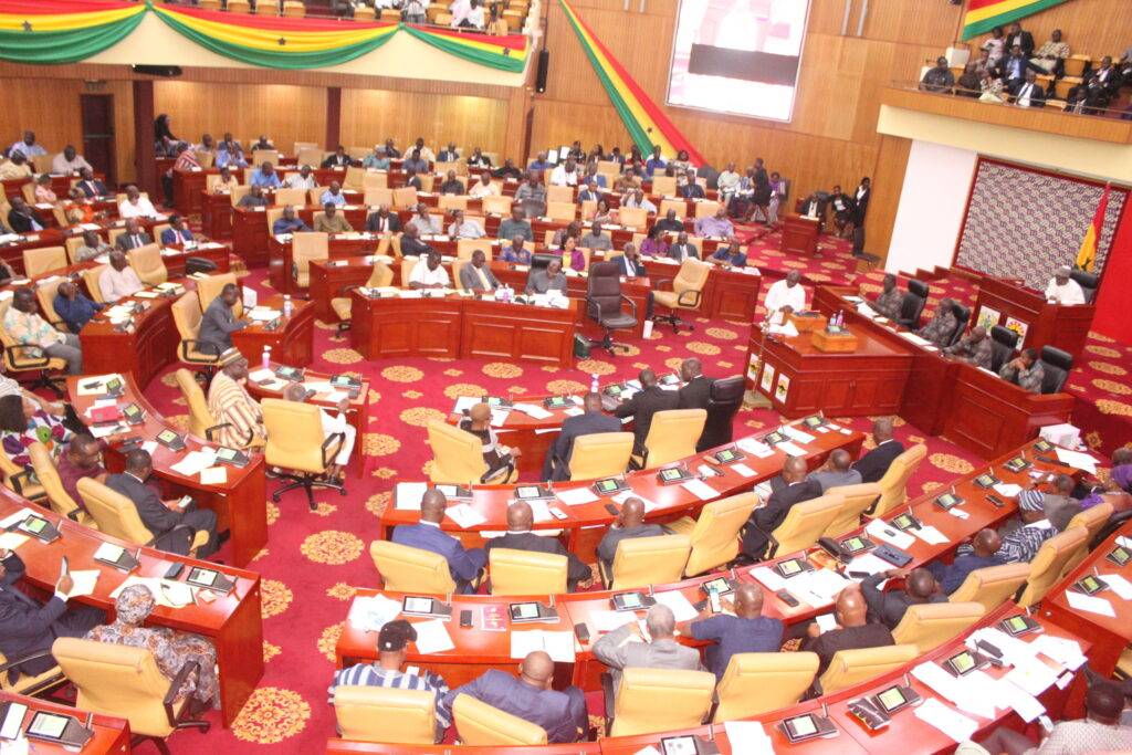 • Mr Ken Ofori-Atta presenting the budget statement
in Parliament yesterday Photo: Ebo Gorman