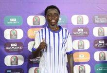 Comfort Yeboah - won the Woman of the Match award