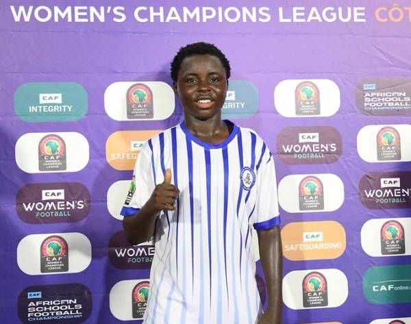 Comfort Yeboah - won the Woman of the Match award