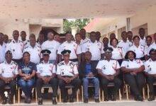 Mr Julius A. Kuunuor (seated middle) with other dignitaries after the programme Photo Nii Otoe Bruce-Tagoe