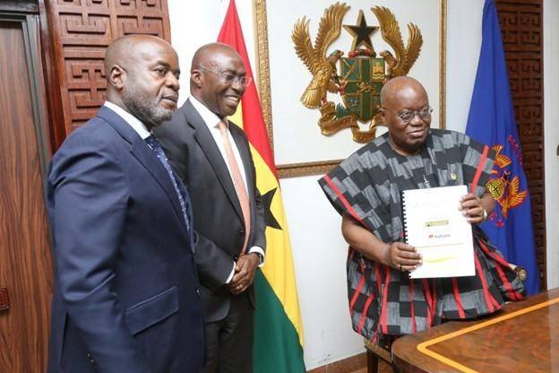 President receives MRE results on Nyinahin Block