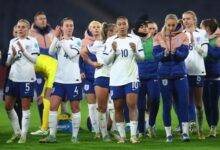• England players acknowledging cheers from the fan after the game