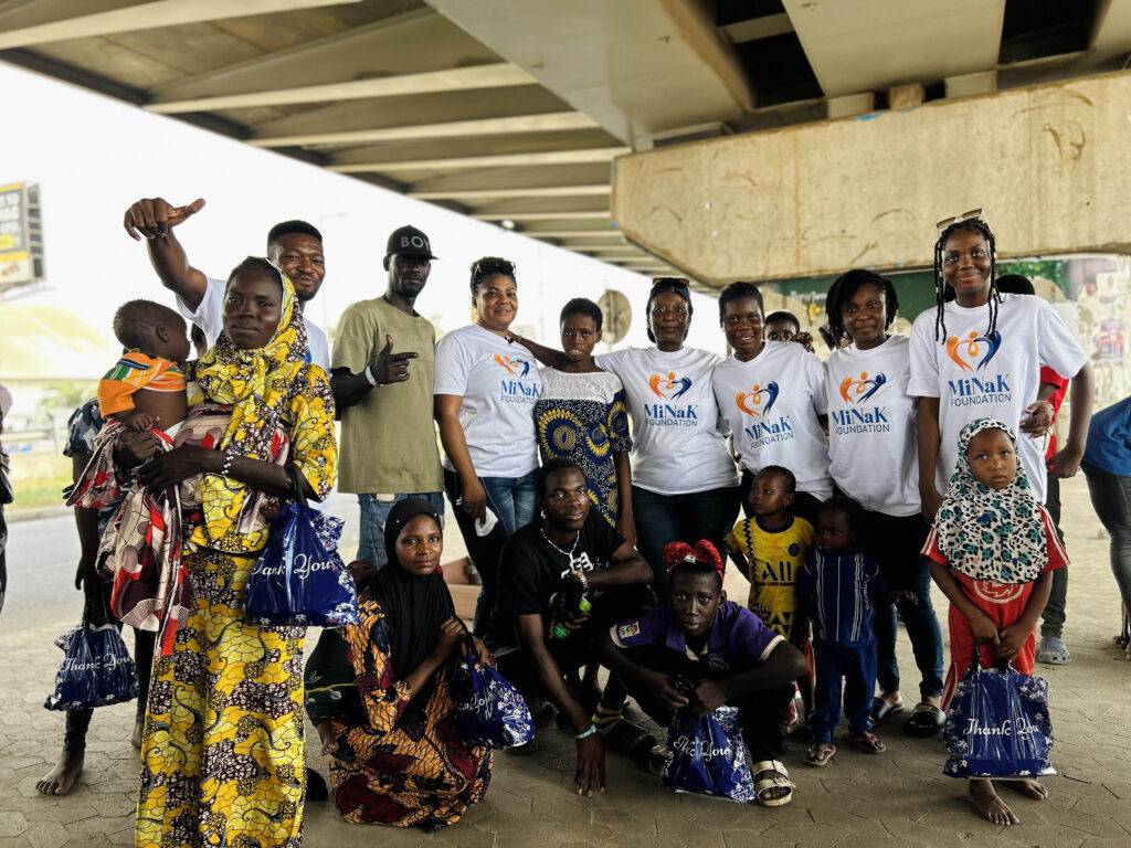 MiNaK Foundation Spreads Festive Cheer by Feeding The Street In Ghana