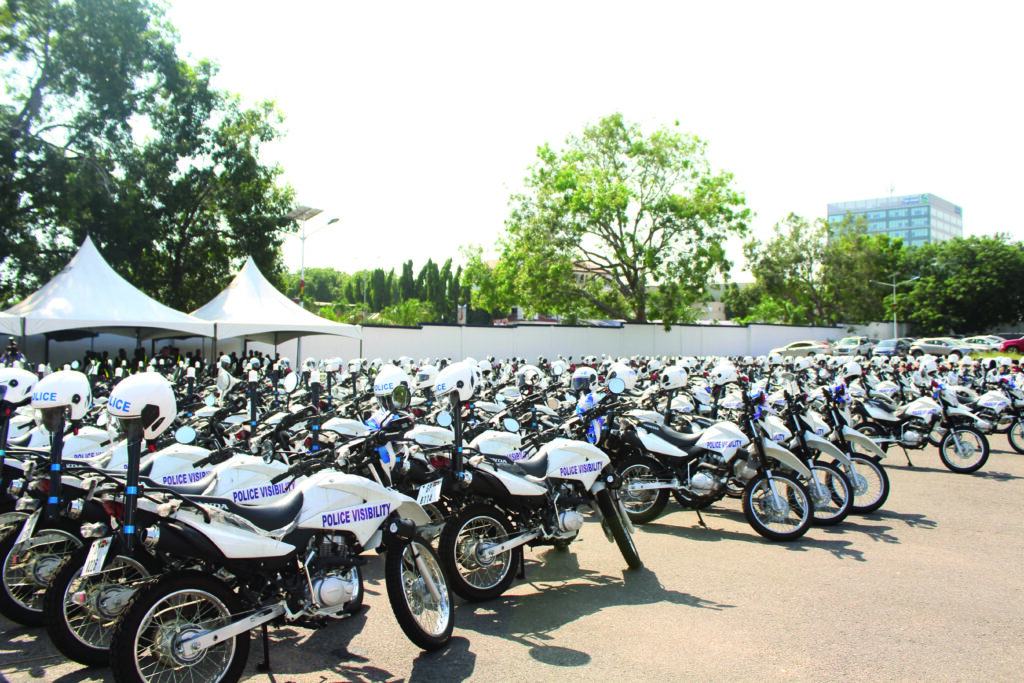 ECG donates 200 motorbikes to police