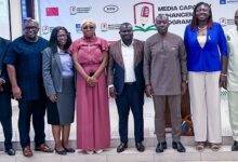 Mr Oppong Nkrumah (fifth from right) with other dignitaries after the programme