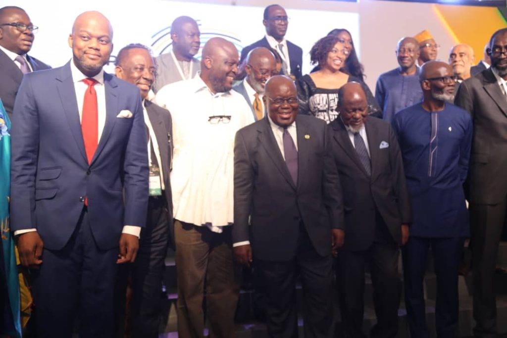 President Akufo-Addo (third from right) with some dignitaries at the programme