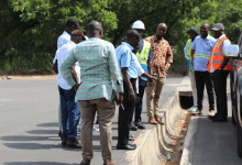 • PIAC team inspecting portions of the Teshie link road in the Ledzokuku Municipal Assembly