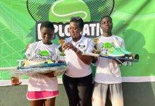 • Ambassador Sena Siaw-Boateng (middle) with some of the youngsters