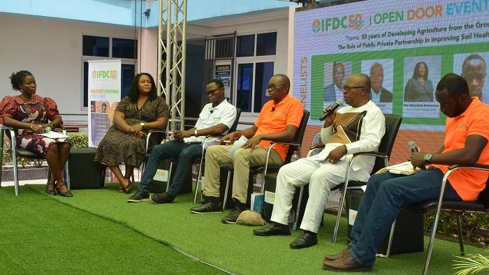 • A pannel discussion during the event Photo: Godwin Ofosu-Acheampong