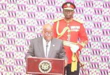 • President Akufo-Addo delivering the SONA