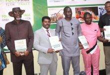 Mr Thomas James (third from left), Dr Joseph Obeng (second from left) with other dignitaries at the launch