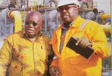 President Akufo-Addo and Dr Asante at the gas plant