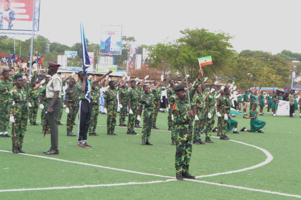 The Cadet from the Flagstaff School Army Corps from Ayawaso East Assembly on display during the  celebration    Photo Victor A. Buxton