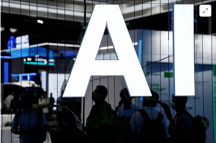 [1/3]An AI (Artificial Intelligence) sign is seen at the World Artificial Intelligence Conference (WAIC) in Shanghai, China July 6, 2023. REUTERS/Aly Song/File Photo Purchase Licensing Rights, opens new tab