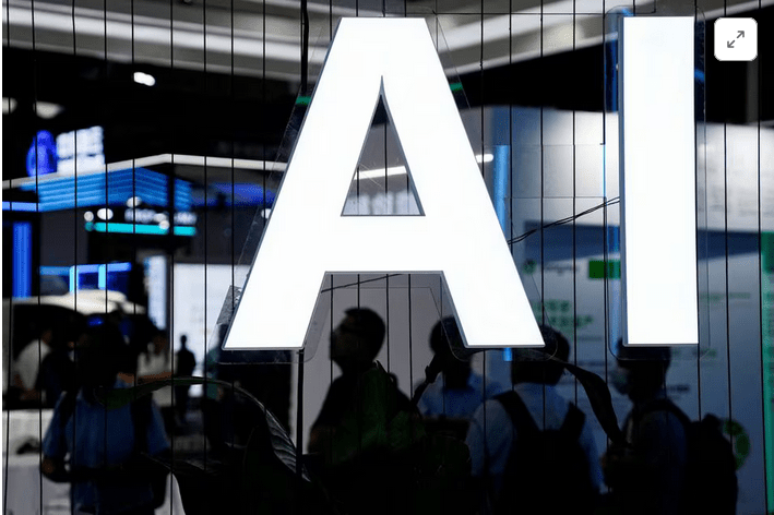 [1/3]An AI (Artificial Intelligence) sign is seen at the World Artificial Intelligence Conference (WAIC) in Shanghai, China July 6, 2023. REUTERS/Aly Song/File Photo Purchase Licensing Rights, opens new tab
