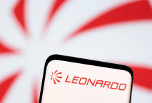 Leonardo logo is seen displayed in this illustration taken, May 3, 2022. REUTERS/Dado Ruvic/Illustration/File Photo Purchase Licensing Rights