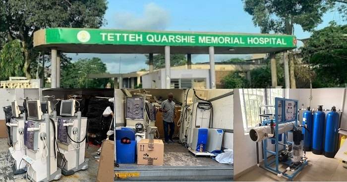 Machines and equipment for Tetteh Quarshie Memorial Hospital Dialyses Centre