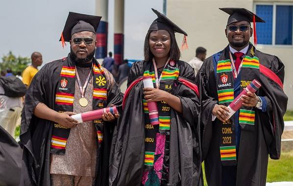 Three journalists from the New Times Corporation : Edem Mensah-Tsotorme, Raissa Sambou and Jonathan Donkor, graduated with Master of Arts Degrees.