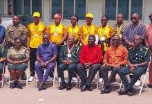 • Mr Asuah Takyi (seated middle) with officers and executives and pullers of the GAF