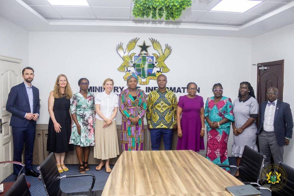 •
Ms Abubakar (middle) with a delegation from the DW Academy