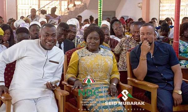 • Prof. Opoku-Agyeman (seated middle) at the church service