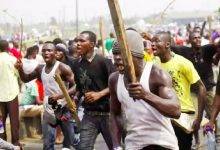 • The Irate youths at Tema Newtown