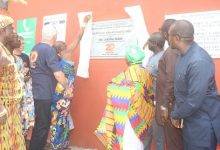 Management and dignitaries unveilingbthe anniversary plaque